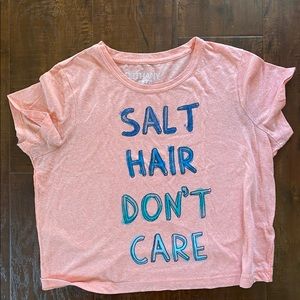 Salt hair don’t care Bethany Mota top